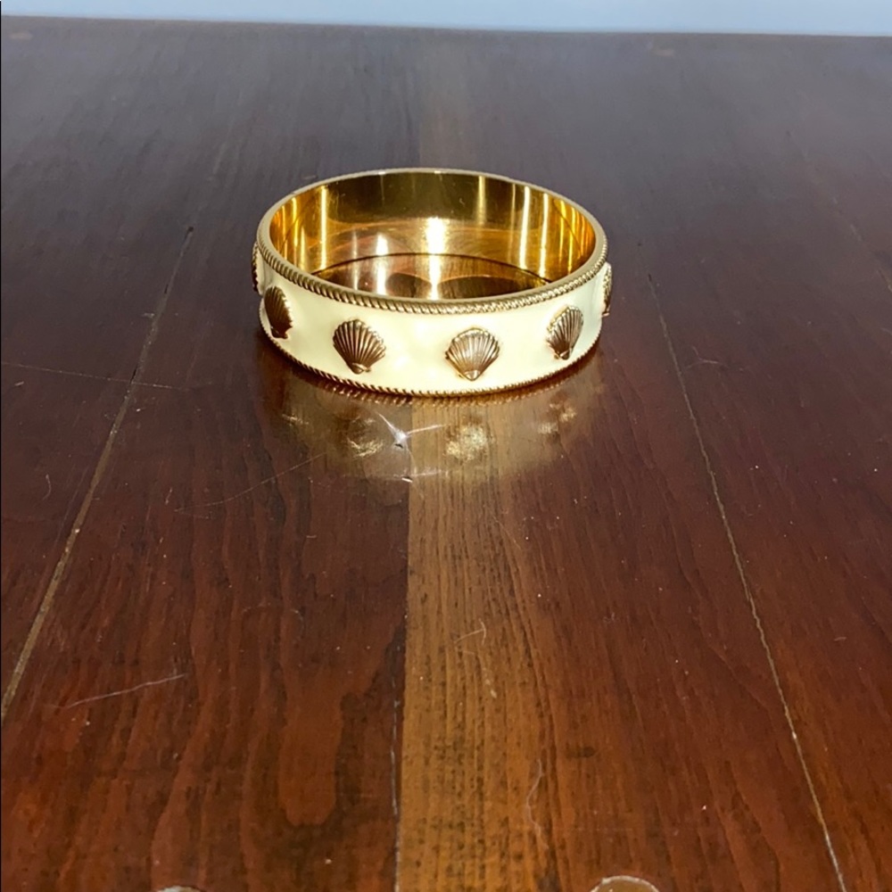 Lilly Pulitzer gold shell bangle